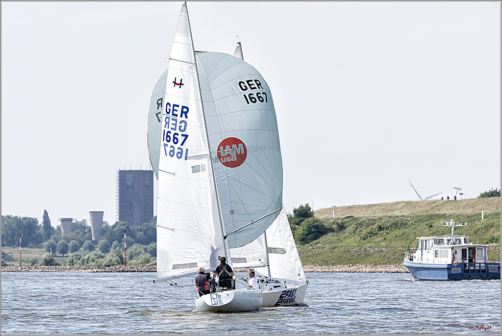 100 Jahre Rheinwoche 2022 - 4. Wettfahrt Duisburg - Wesel, 04.06.2022,